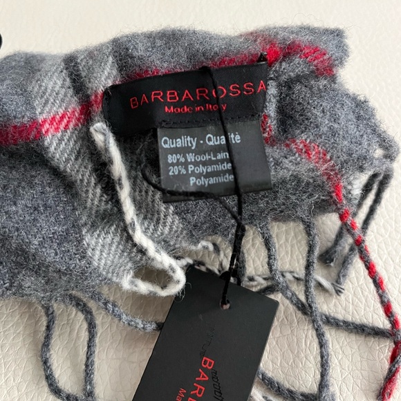 NWT - Barbarossa Wool Blended Scarf - Made in Italy - Picture 2 of 4